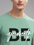 ADRO Men Typography Printed Applique T-shirt