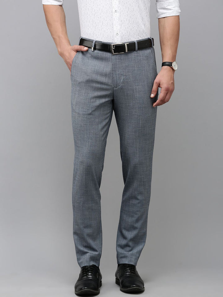 Park Avenue Men Textured Formal Trousers