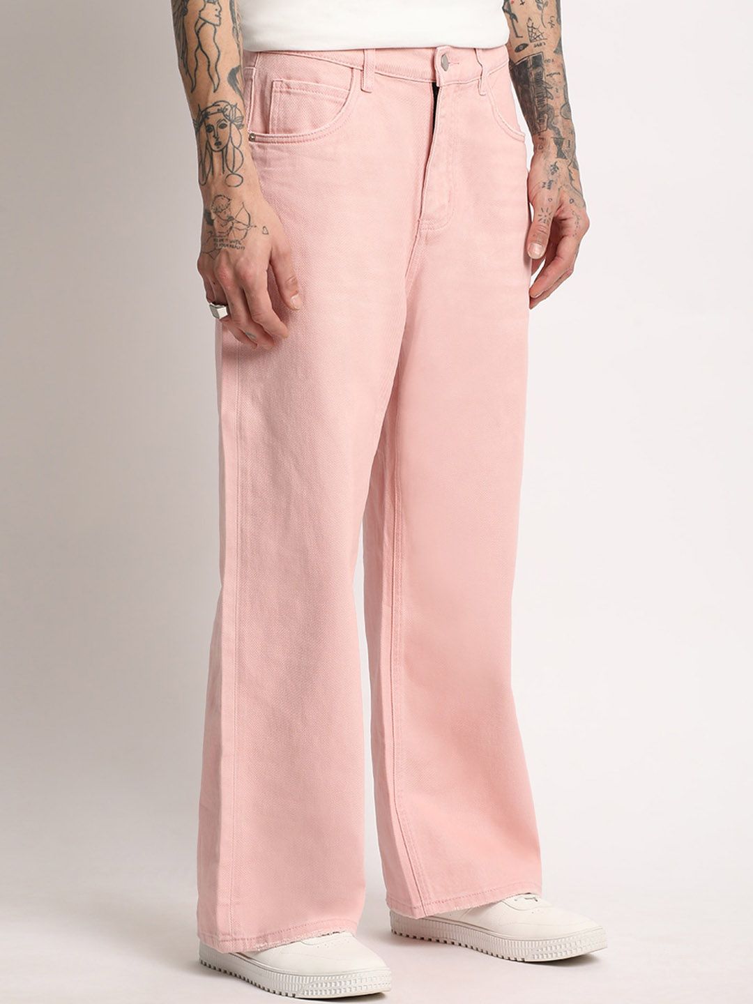 THE BEAR HOUSE Men Straight Fit Clean Look Pure Cotton Jeans