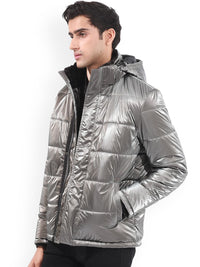 RARE RABBIT Men Osad Tailored Fit Hooded Puffer Jacket