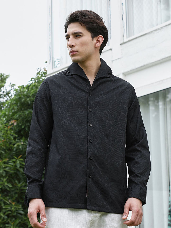 Campus Sutra Floral Design Cotton Casual Shirt