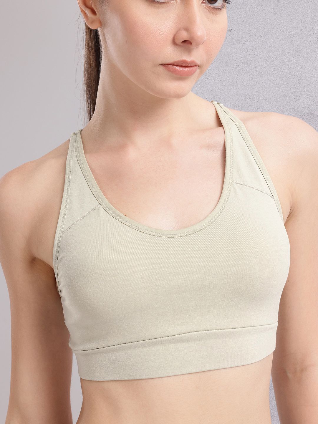 HRX by Hrithik Roshan Removable Padding Full Coverage Yoga Bra HR_SS25_W_BA_KY051_03