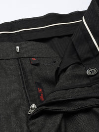 Raymond Men Textured Slim Fit Formal Trousers