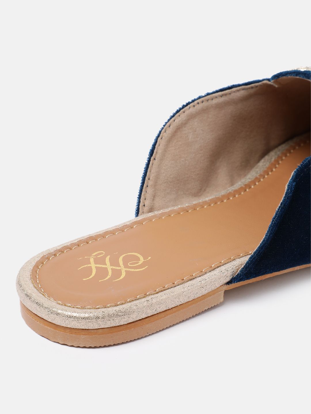 House of Pataudi Ethnic Embellished Mules