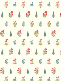 URBAN SPACE White & Green 3 Pieces Floral Printed Cotton Square Cushion Covers