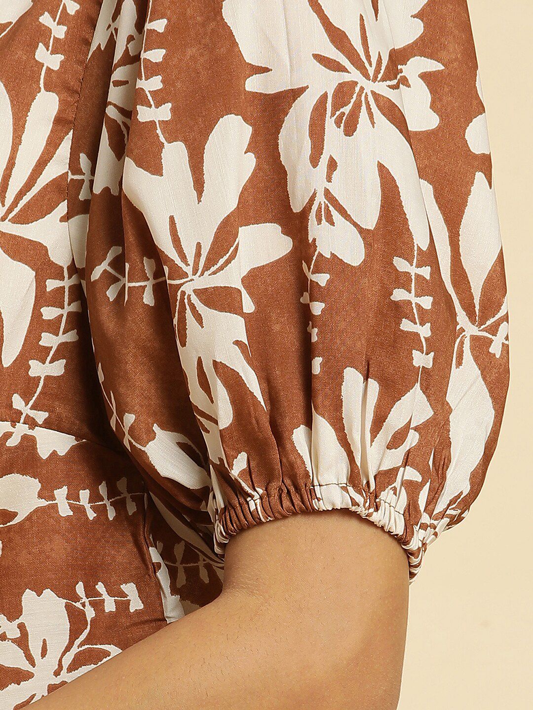 W Floral Printed A Line Top