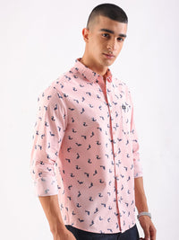 The Indian Garage Co Men Slim Fit Opaque Printed Casual Shirt