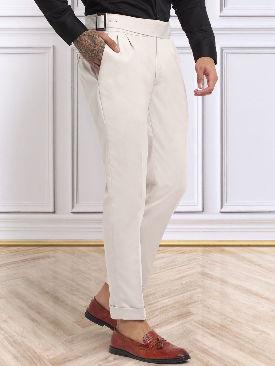 KLOTTHE Men Italian Gurkha Pants