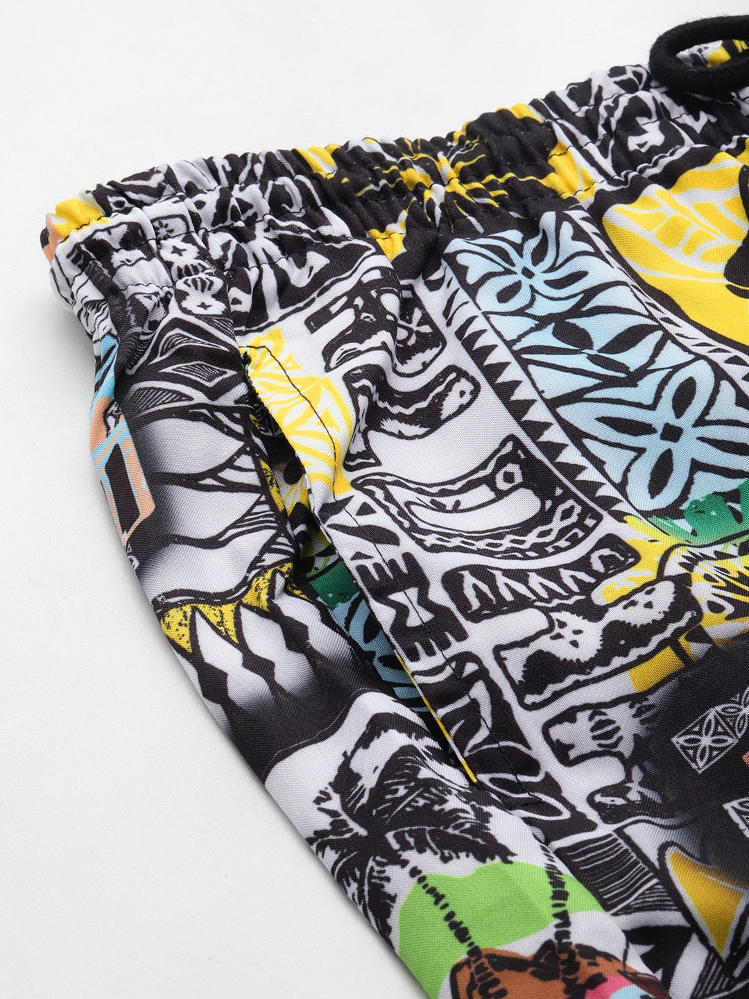 The Indian Garage Co Men Tropical Printed Short with Shirt