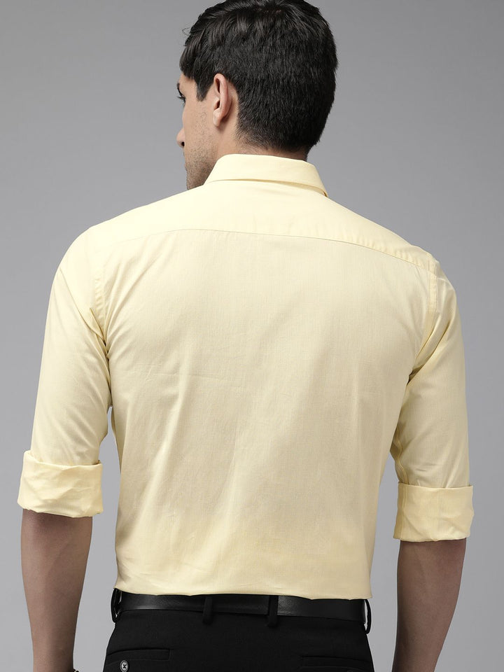 Park Avenue Pure Cotton Slim Fit Micro Checked Formal Shirt