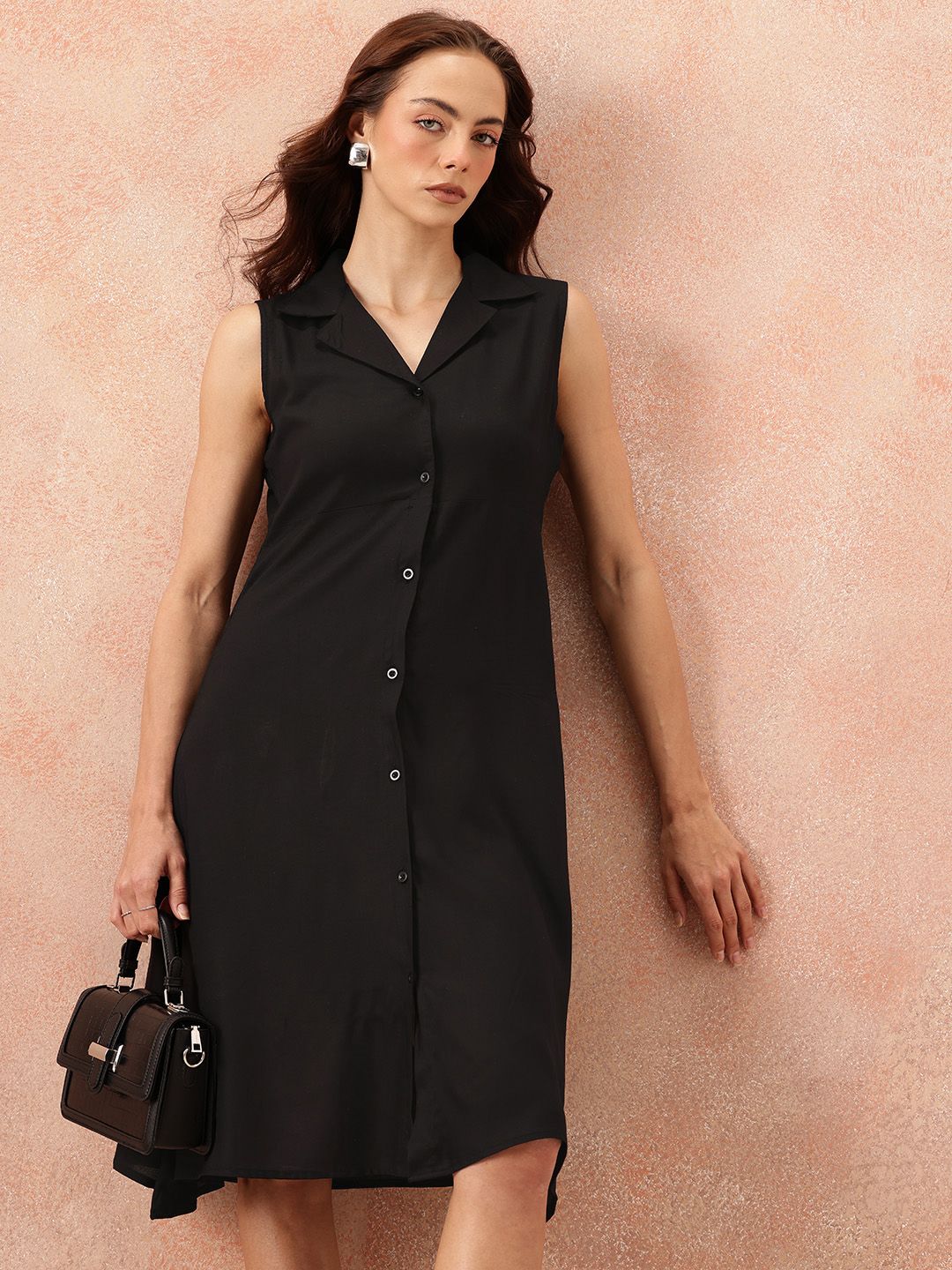 all about you Notched Lapel Collar Button-Down Blazer Dress
