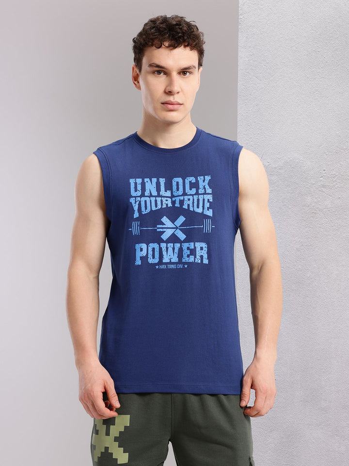 HRX by Hrithik Roshan Typography Printed Regular Fit Training T-shirt