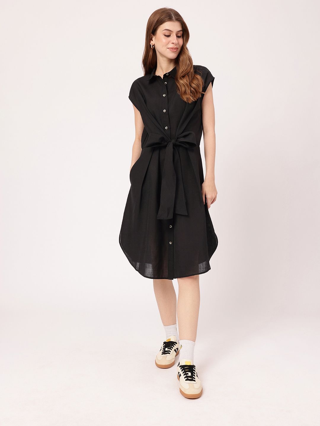 Classic Ribbon Magic Femme Shirt Style Dress