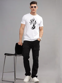 ADRO Men Typography Printed Raw Edge T-shirt