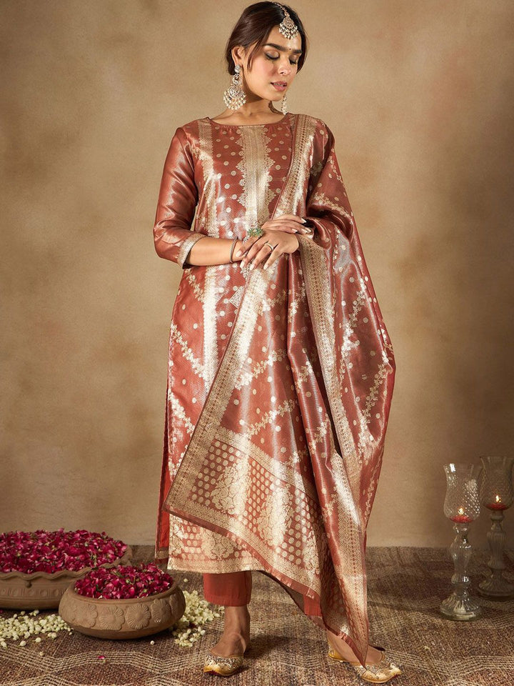 Indo Era Women Ethnic Motifs Regular Kurta with Trousers &  Dupatta