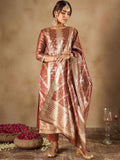 Indo Era Women Ethnic Motifs Regular Kurta with Trousers &  Dupatta