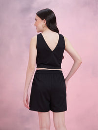 DressBerry Crop Tank Top With Pull On Shorts Co-ords