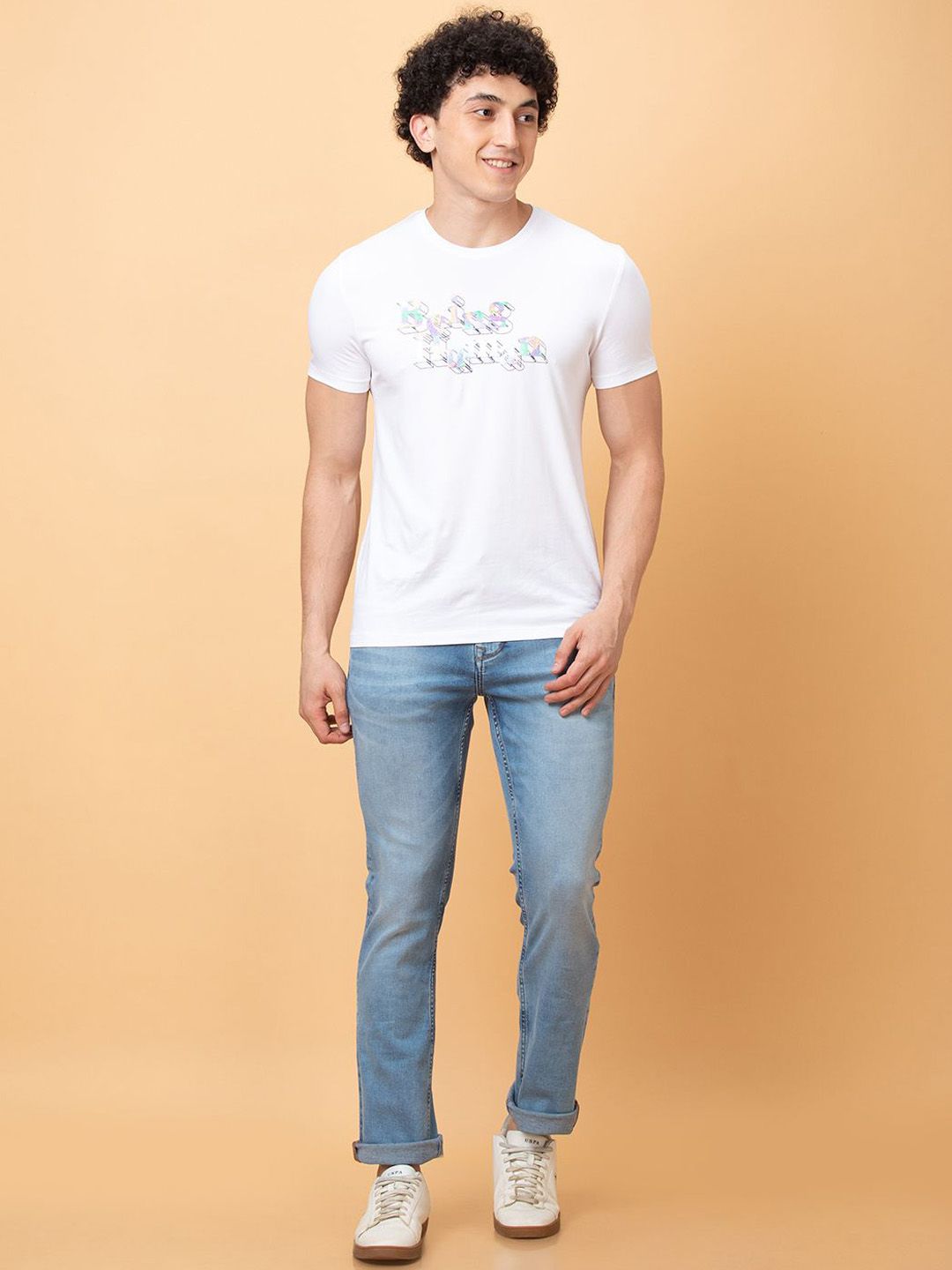 Being Human Men Straight Fit Heavy Fade Jeans