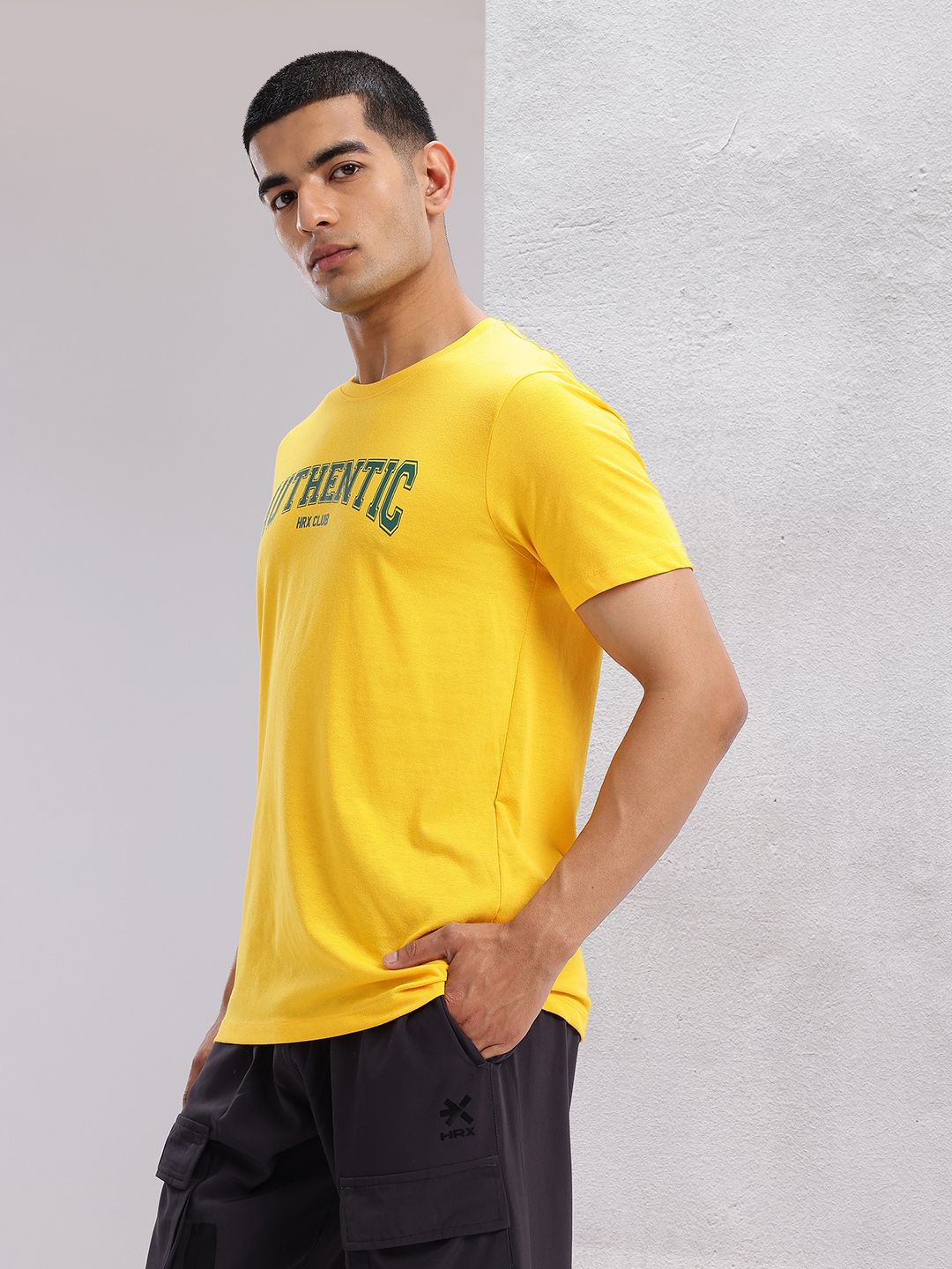 HRX by Hrithik Roshan Typography Print Round-Neck Lifestyle T-shirt
