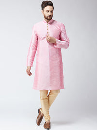 Sojanya (Sejak 1958), Mens Pink Dupion Silk SAHAJA Kurta Panjang