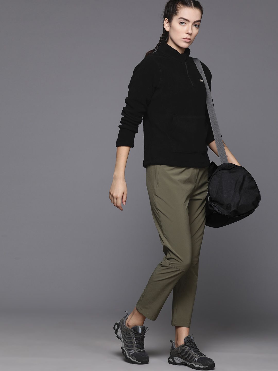 HRX by Hrithik Roshan High-Neck Full-Sleeves Outdoor Sweatshirt