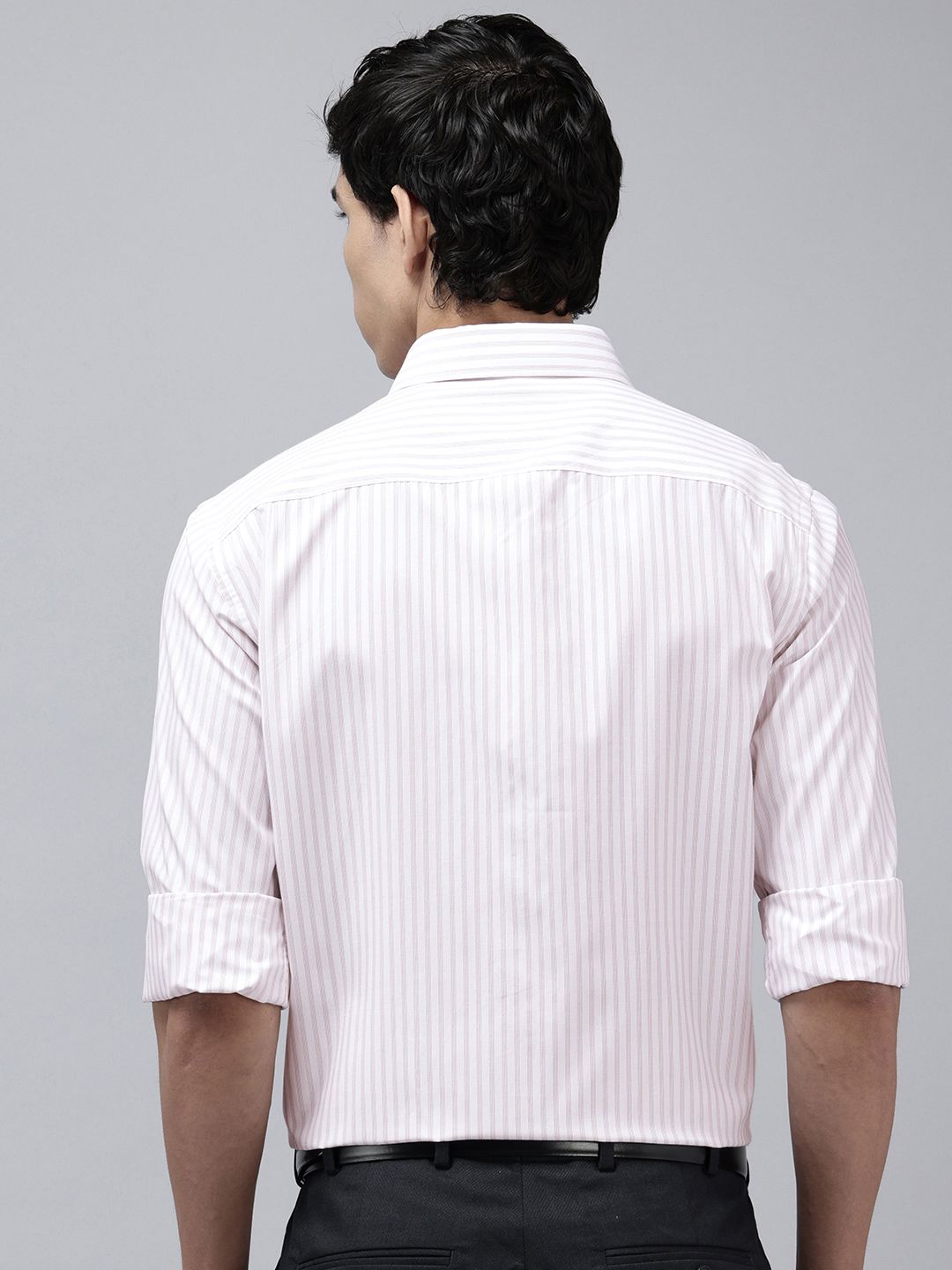 Park Avenue Slim Fit Striped Formal Shirt