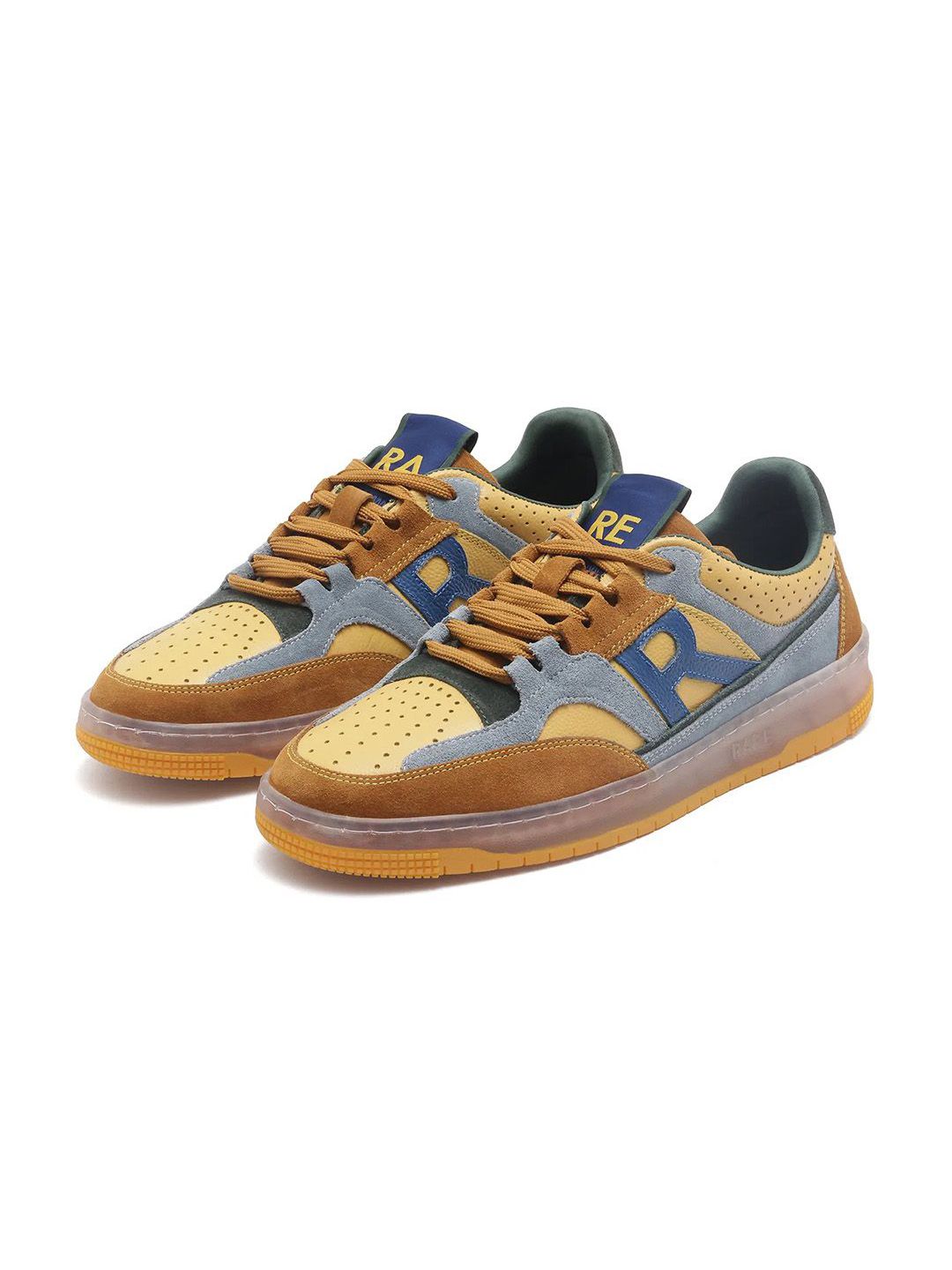 RARE RABBIT Men Perforations Suede Sneakers