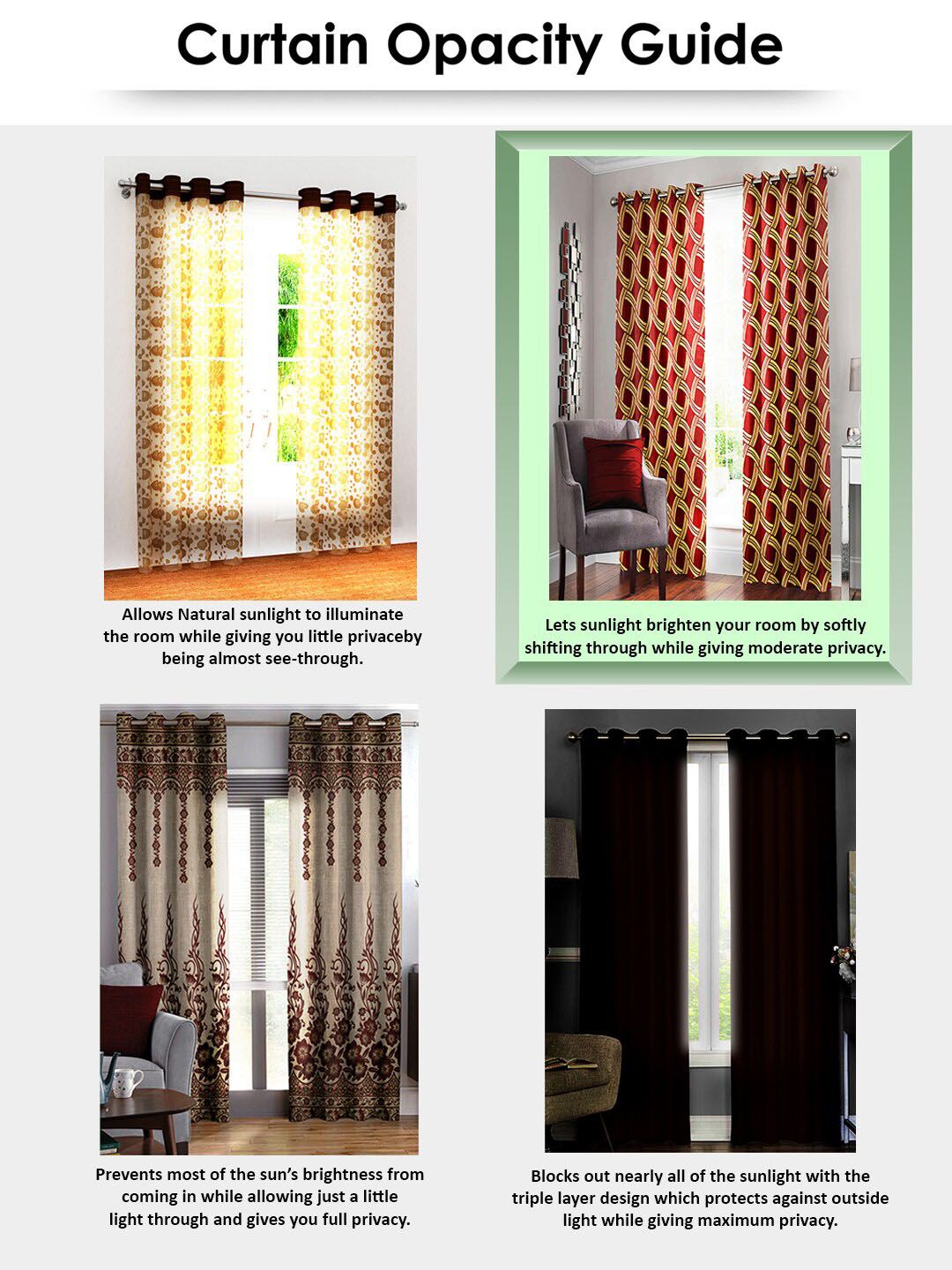 Story@home Beige & Brown Set of 2 Geometric Printed Long Door Curtains