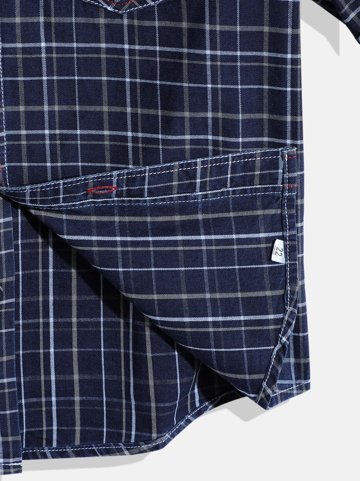 Monte Carlo Boys Checked Casual Smart Fit Shirt