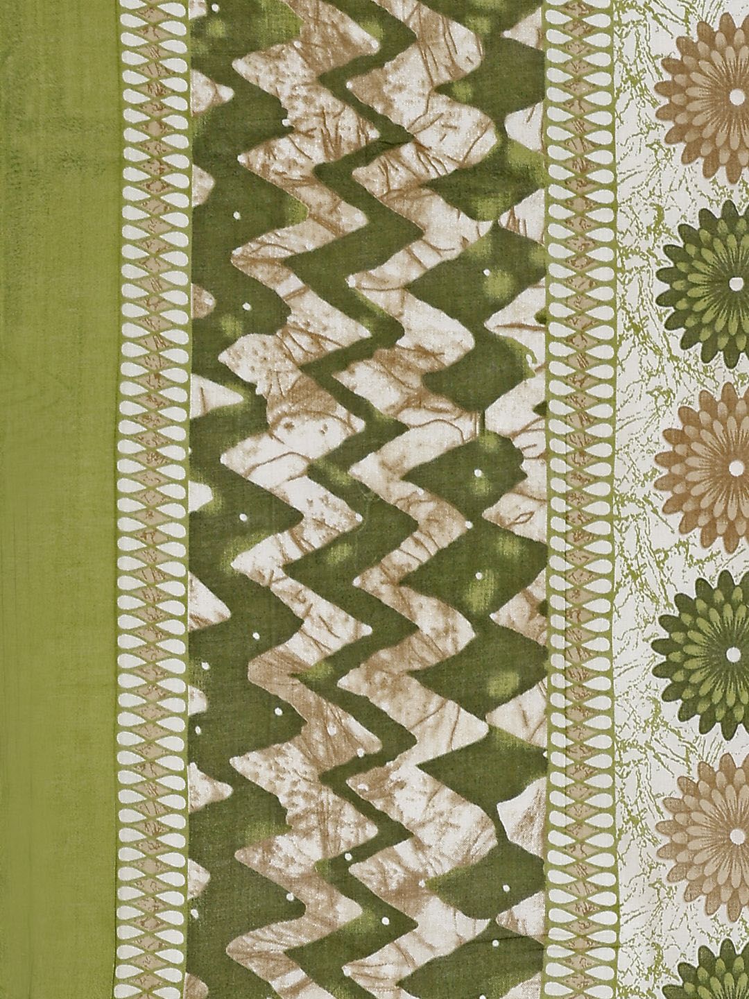 KALINI Chevron Printed Regular Kurta with Palazzos & Dupatta