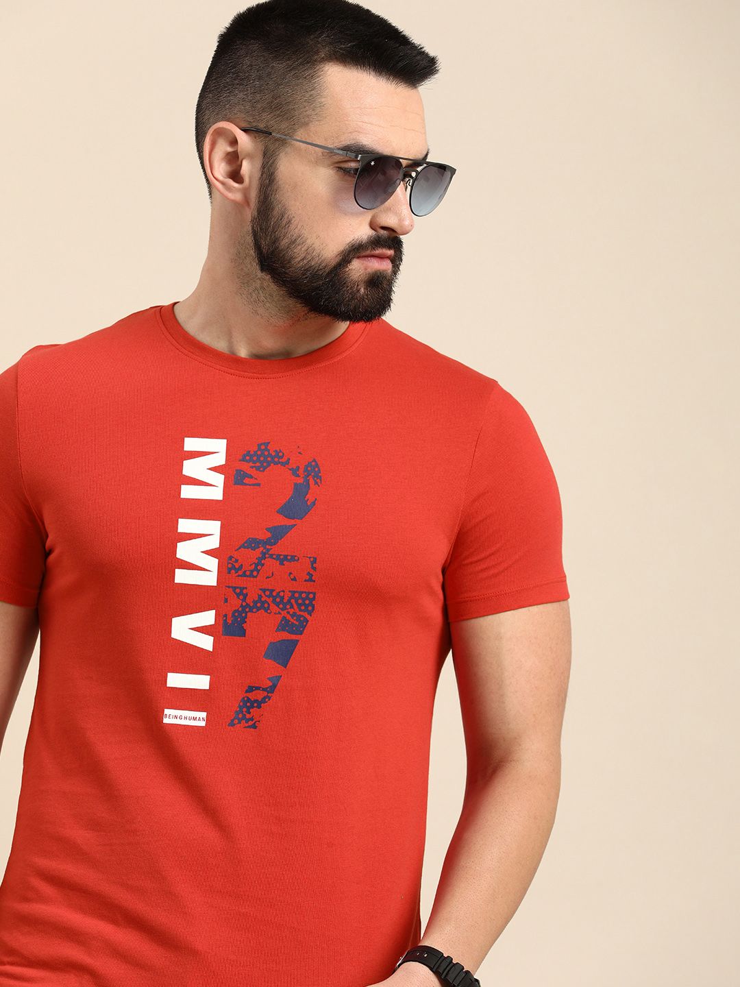 Being Human Graphic Printed Pure Cotton T-shirt
