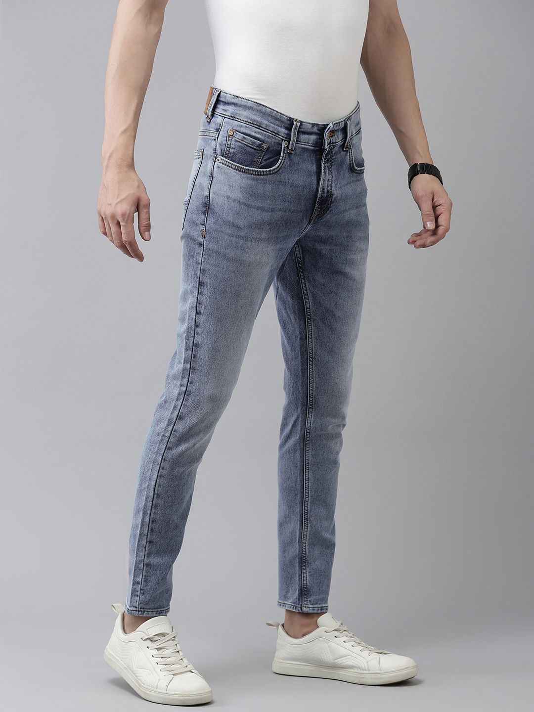 SPYKAR Men Slim Fit Light Fade Stretchable Jeans