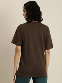 DILLINGER Womens Honeycomb Structure Oversized T-shirt
