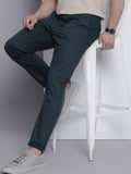 The Indian Garage Co Men Solid Slim Fit Chinos Trousers