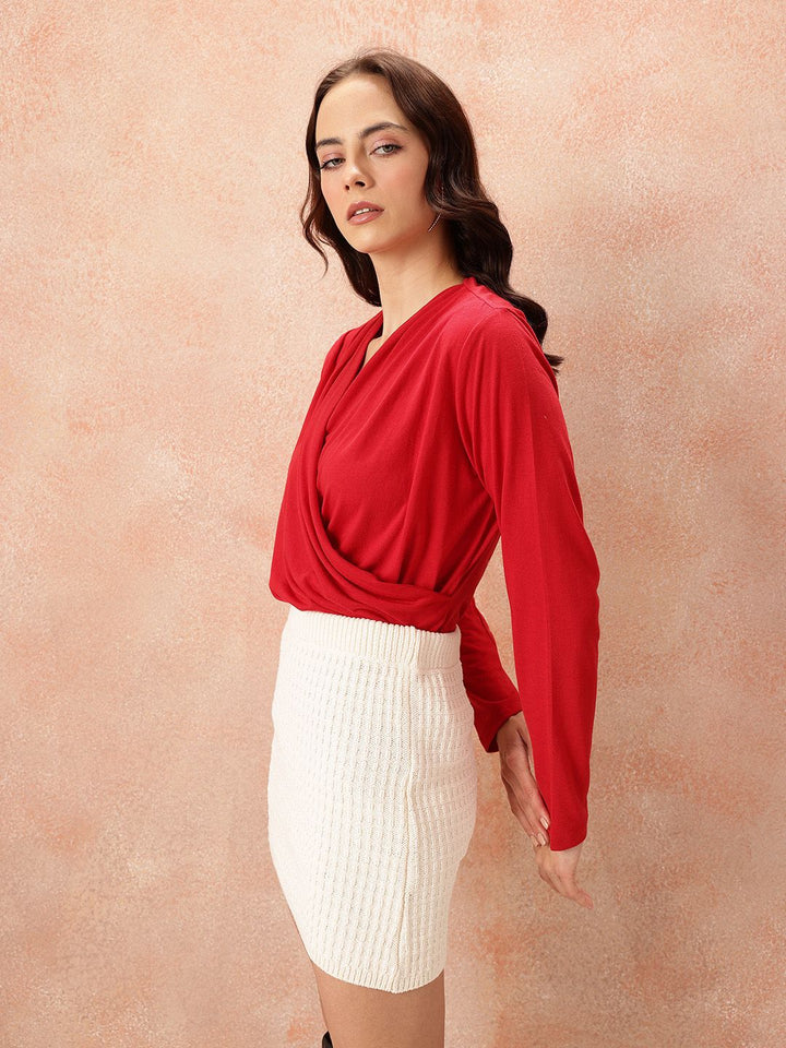 all about you V-Neck Gathers Top