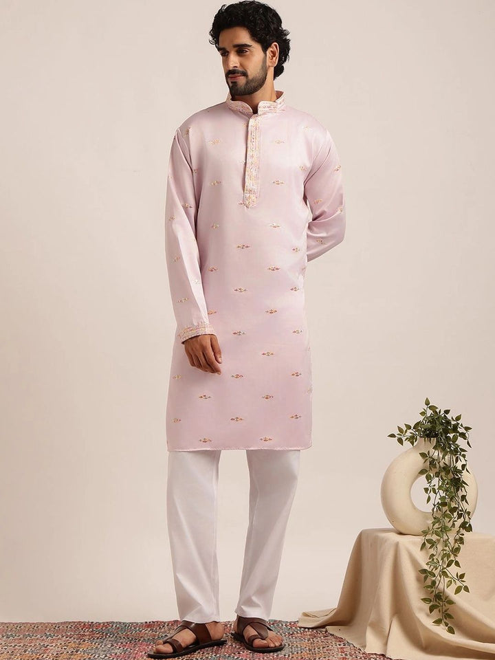 SOJANYA Men Ethnic Motifs Embroidered Thread Work Kurta