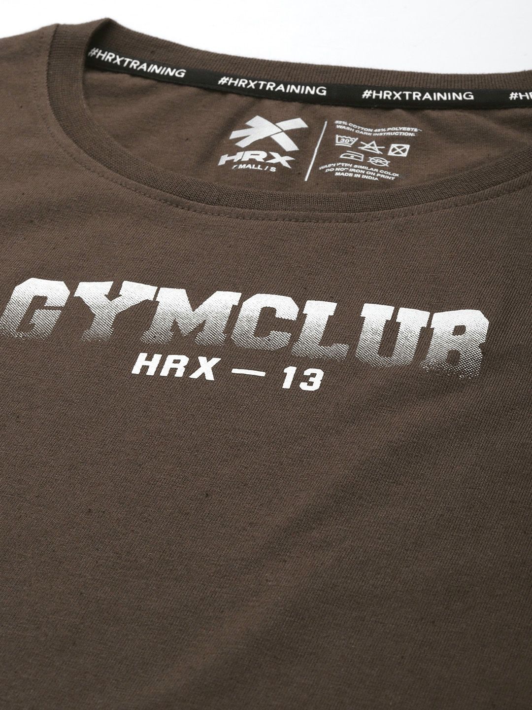 HRX by Hrithik Roshan IRONTRIBE Printed Drop-Shoulder Boxy Training Crop T-shirt
