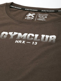 HRX by Hrithik Roshan IRONTRIBE Printed Drop-Shoulder Boxy Training Crop T-shirt