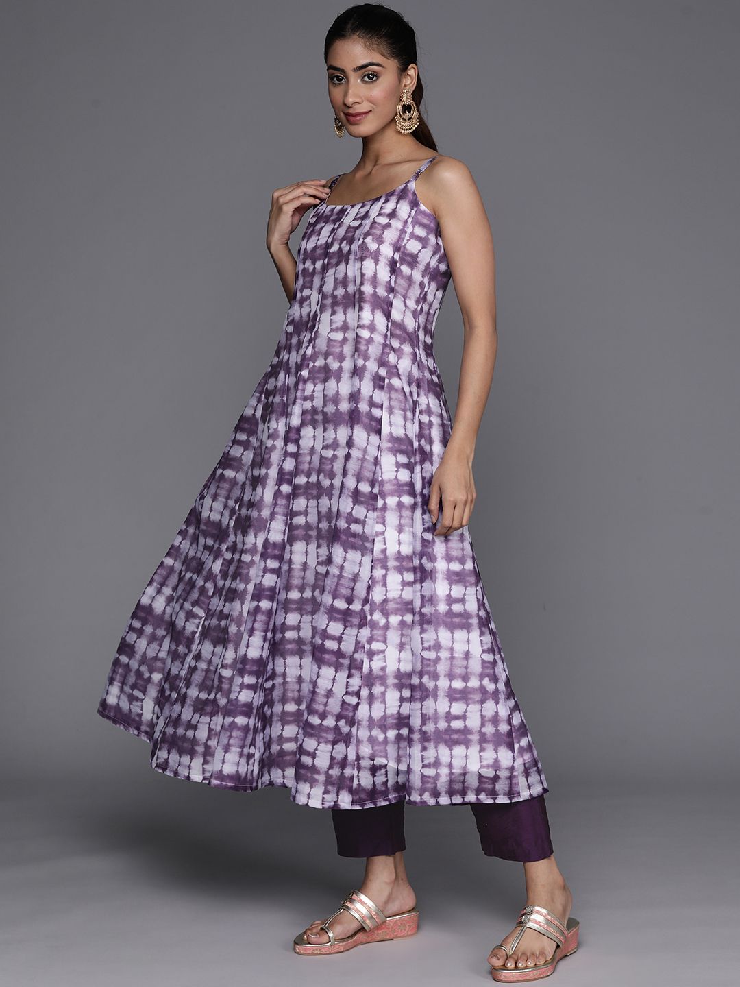 Varanga Printed Chanderi Silk Kurta with Trousers & Dupatta