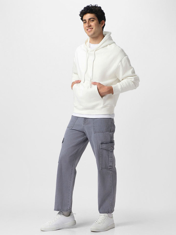 Urbano Fashion Men Loose Fit Non-Stretchable Cargo Jeans