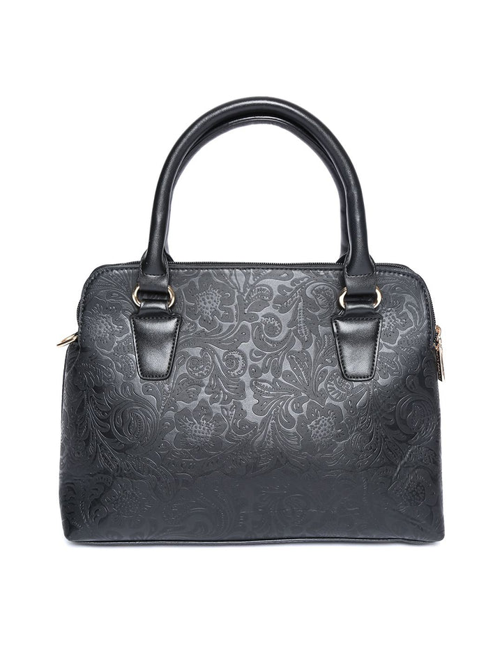 Lino Perros Black Textured Handheld Bag