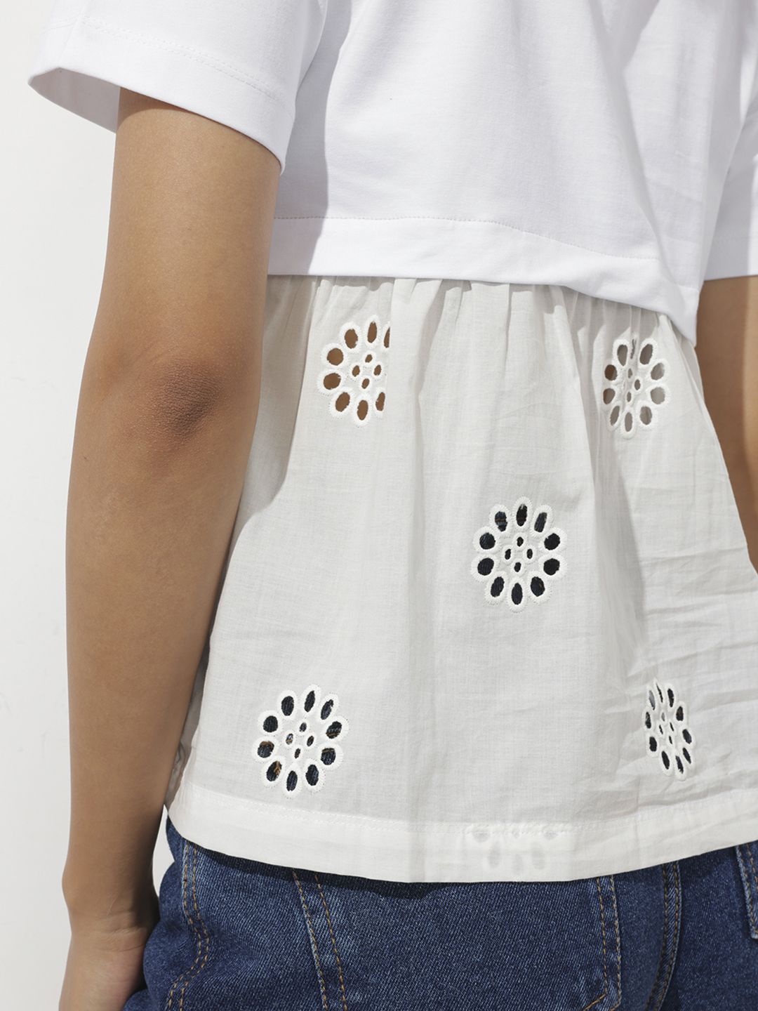 DressBerry Modish Victorian Boho Schiffli T-shirt
