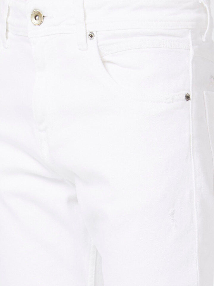 SPYKAR Men Kano Skinny Fit Mid-Rise Slash Knee Cotton Jeans