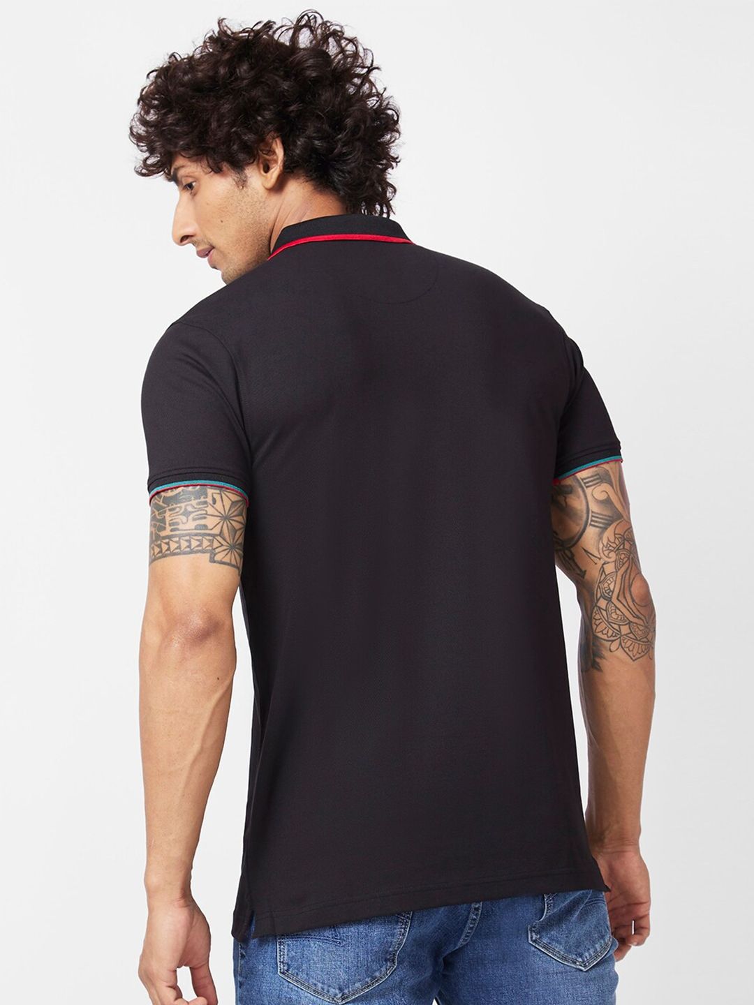 SPYKAR Polo Collar Slim Fit Cotton Casual T-Shirt