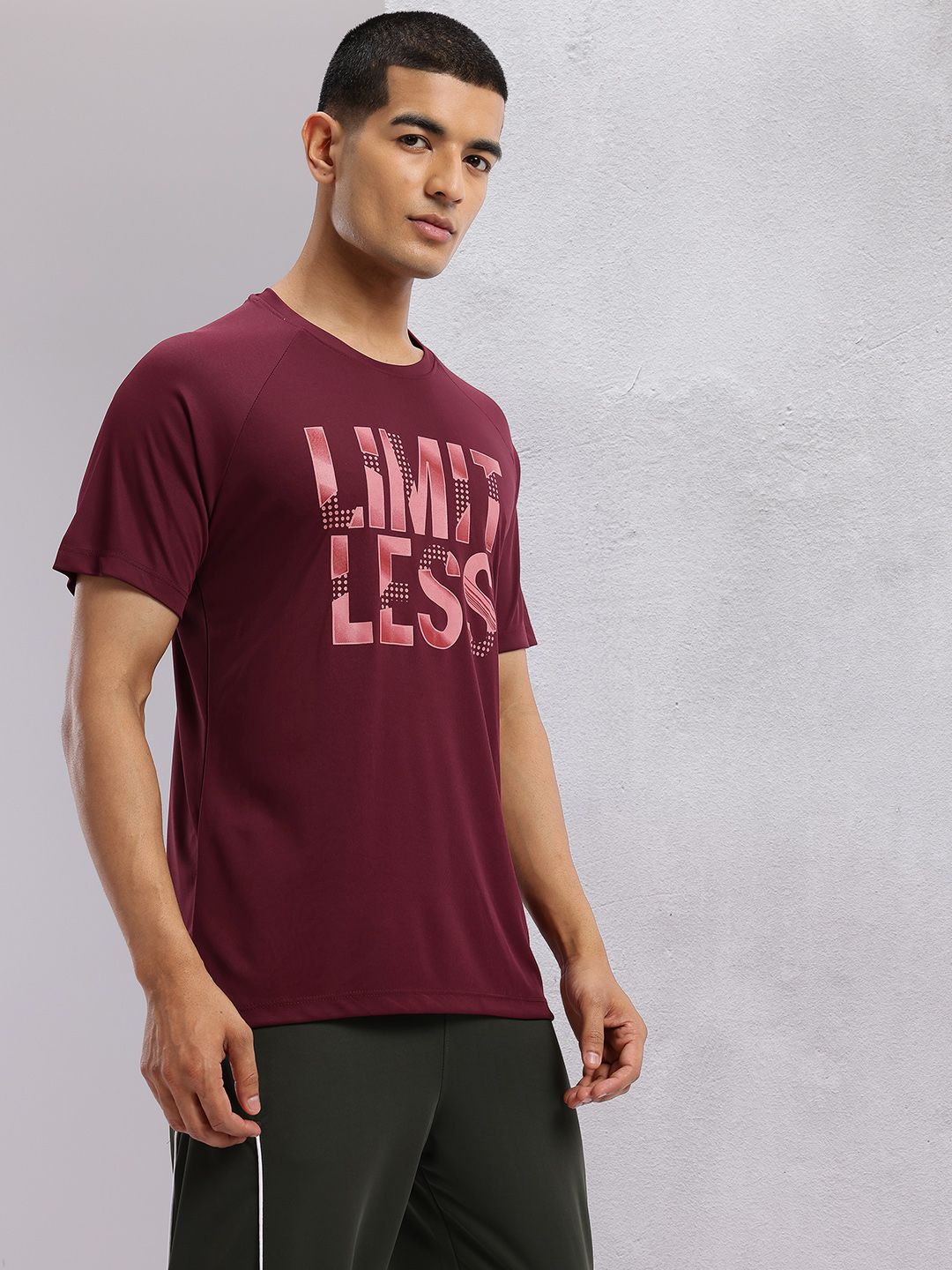 HRX by Hrithik Roshan Typography Printed Rapid-Dry Training T-shirt