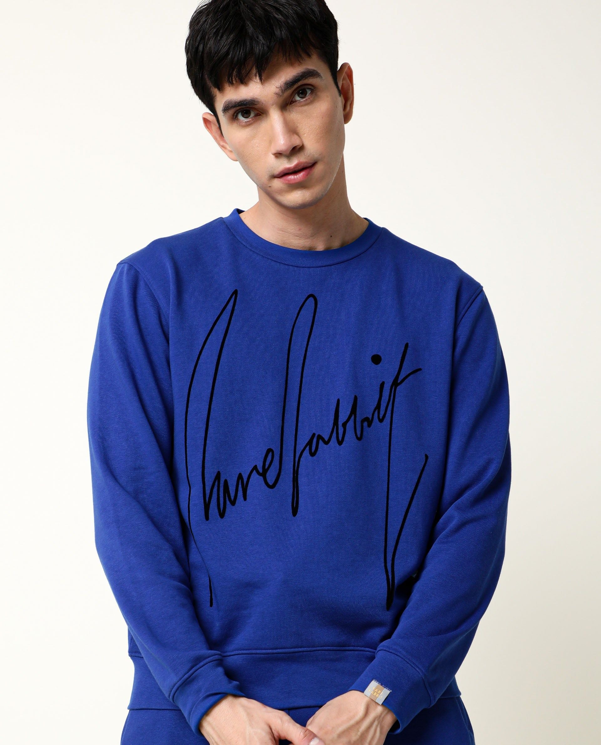RARE RABBIT Men Flocker Printed Sweatshirt