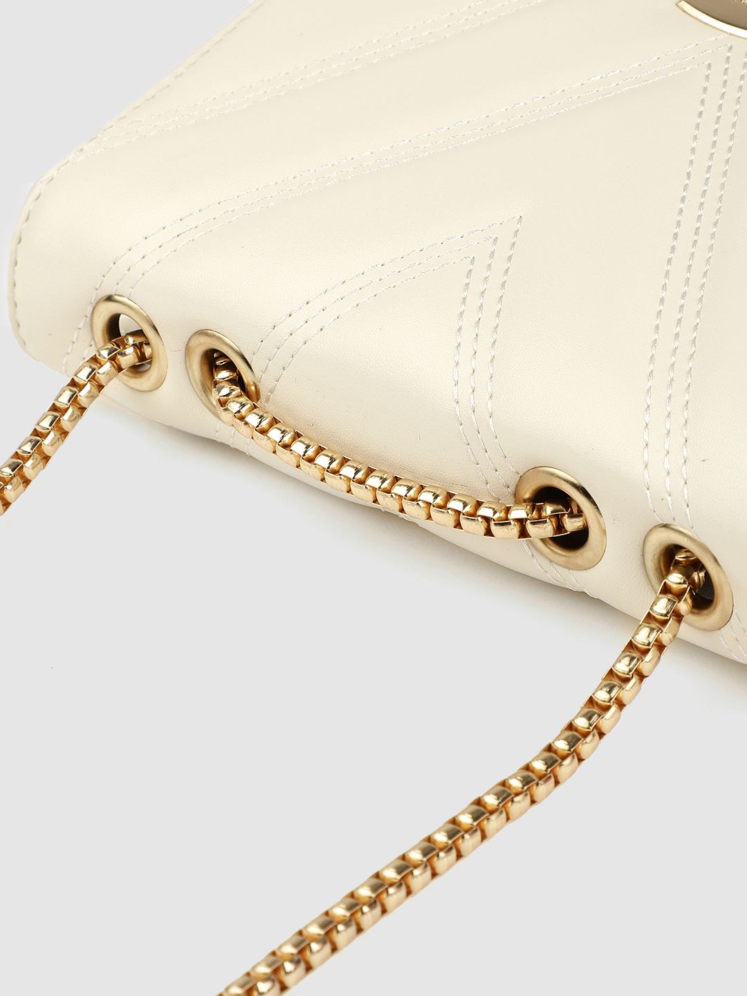 Lino Perros Off-White Quilted Shoulder Bag