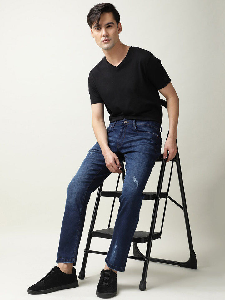 RARE RABBIT Men Reno Slim Fit Cotton Jeans