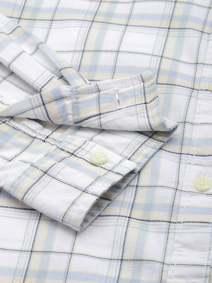 The Indian Garage Co Slim Fit Checked Casual Shirt