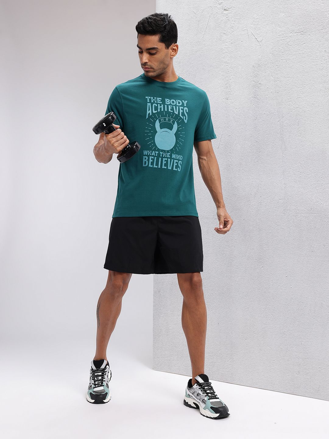HRX by Hrithik Roshan Typography Printed Lifestyle T-shirt